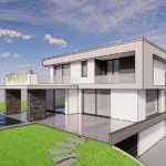 progetto su misura - Rendering casa